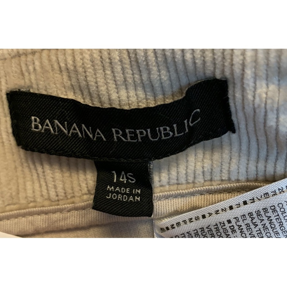 Banana Republic Corduroy Athletic Tapered Zip Ankle Crop Pants Women's 14S NEW - Picture 4 of 8